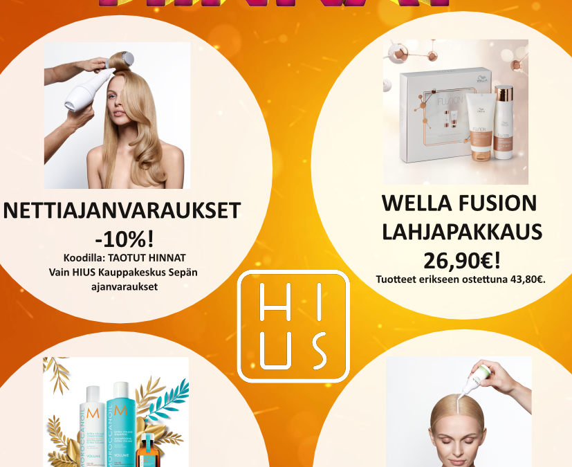 HINNAT KIPINÖI MYÖS HIUS KAUPPAKESKUS SEPÄSSÄ!