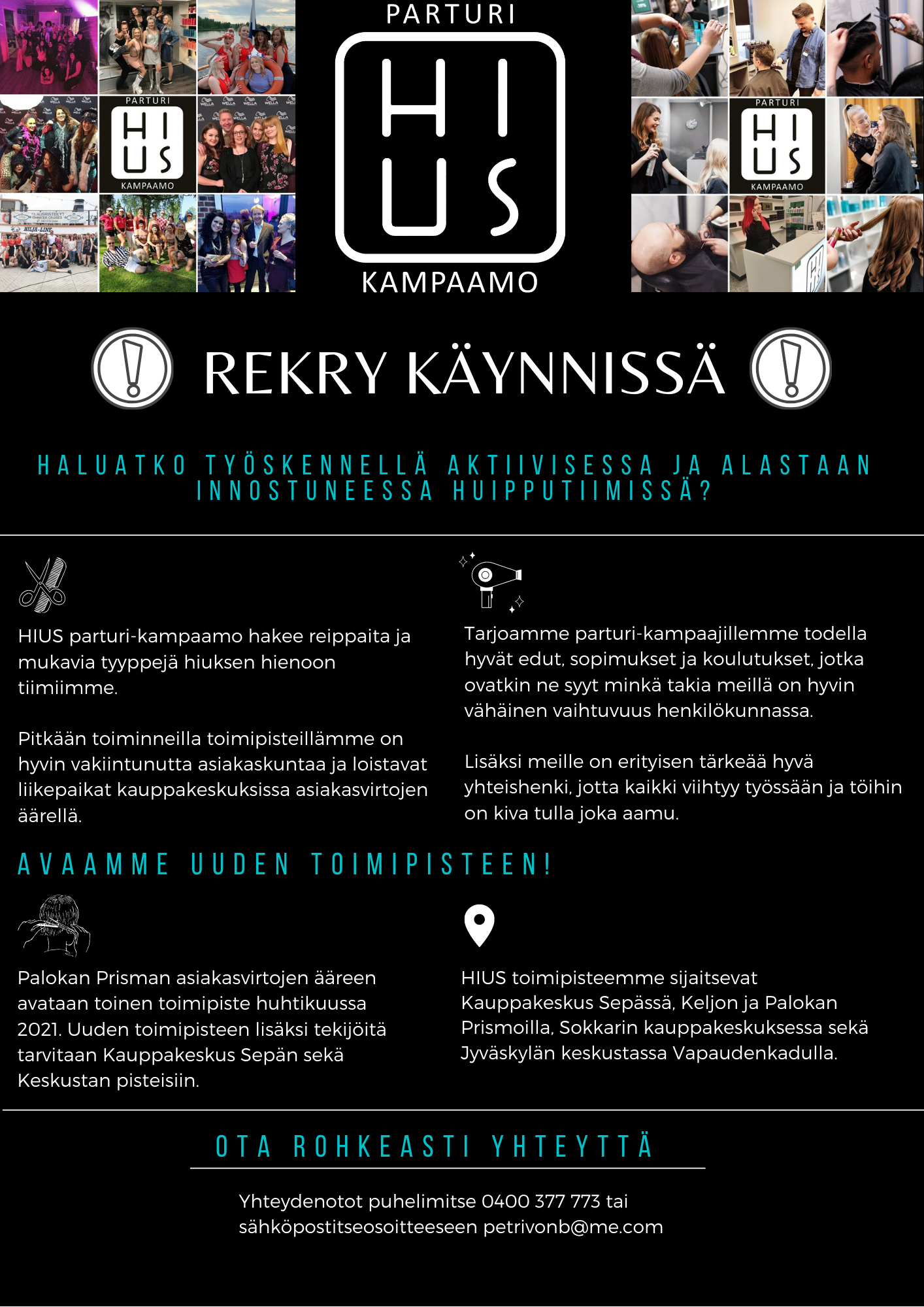 Rekry käynnissä