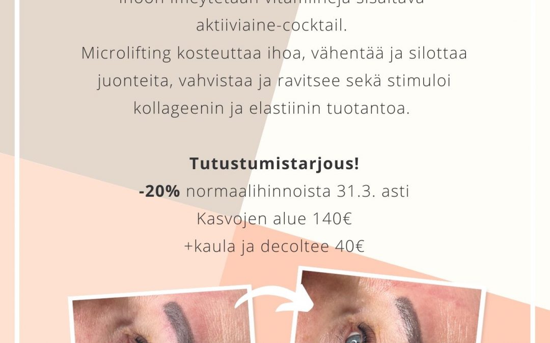 UUTTA HIUS KAUNEUSHOITOLASSA – MESOSKINLINE MICROLIFTING